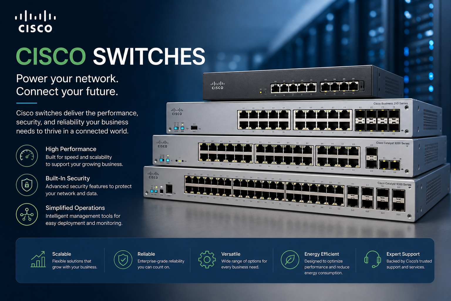 Front view of CISCO server