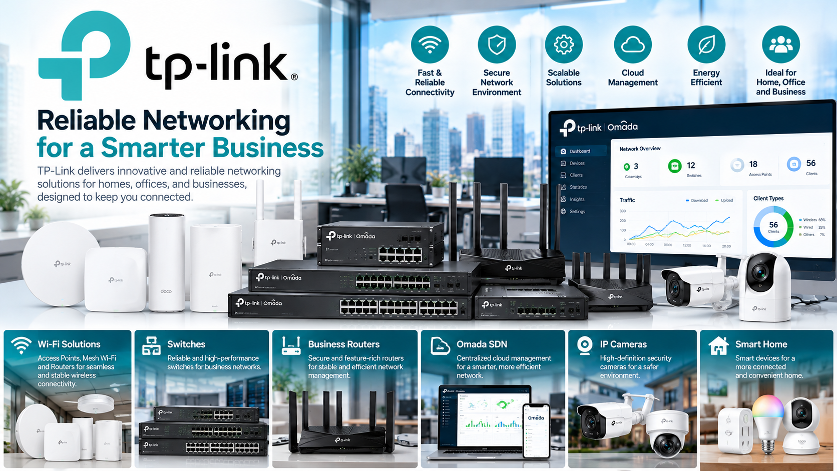 Front view of TP-Link server