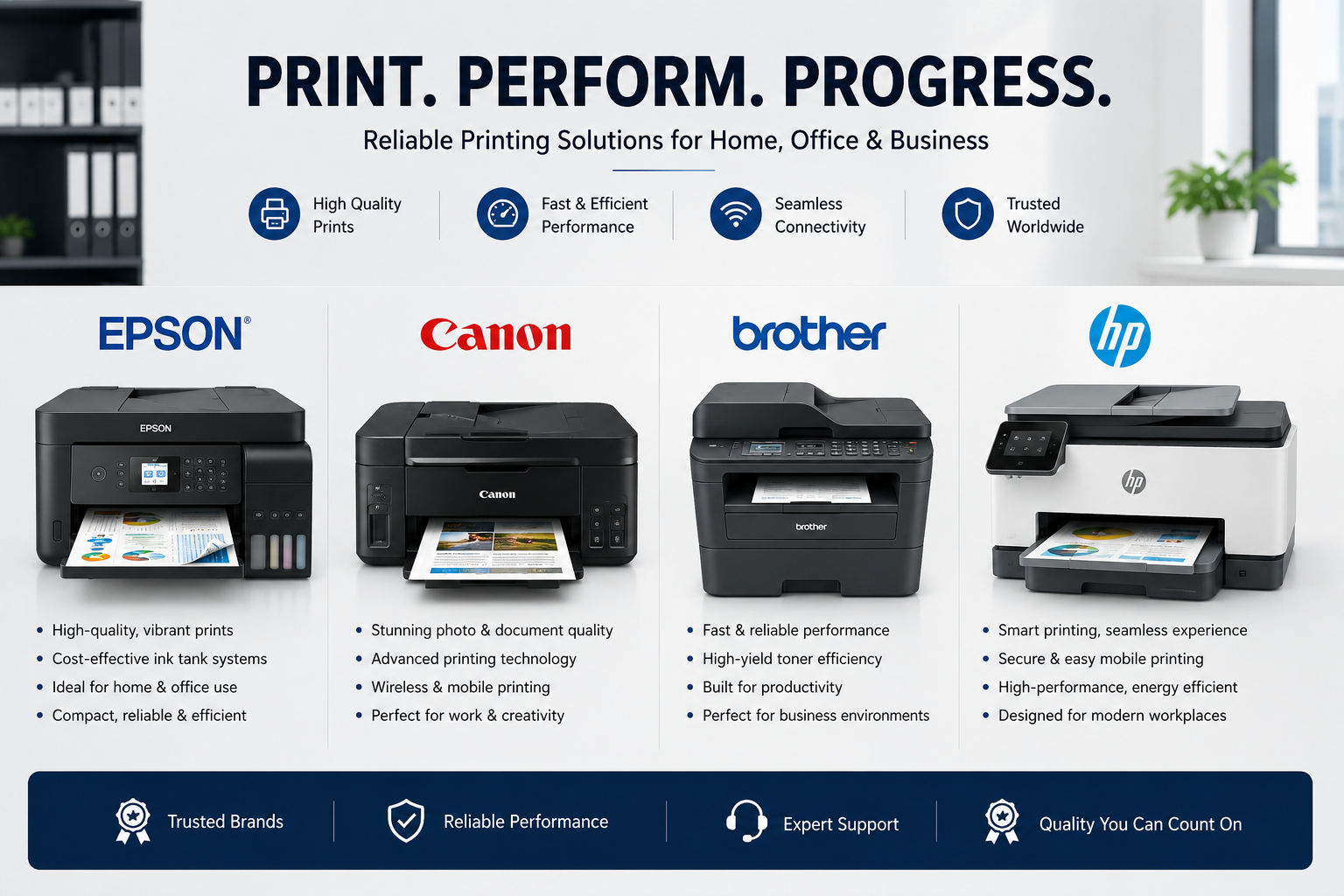 Front view of Printers server