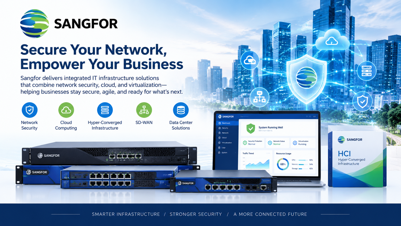Front view of Sangfor server